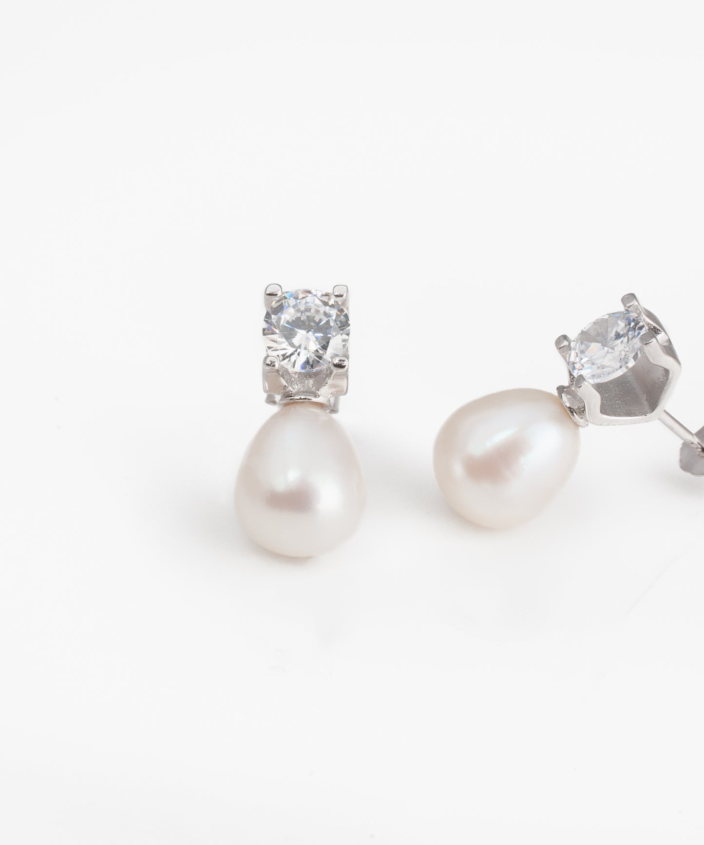 Aros CREÚSA de Plata 925 con Perlas de Río 8mm