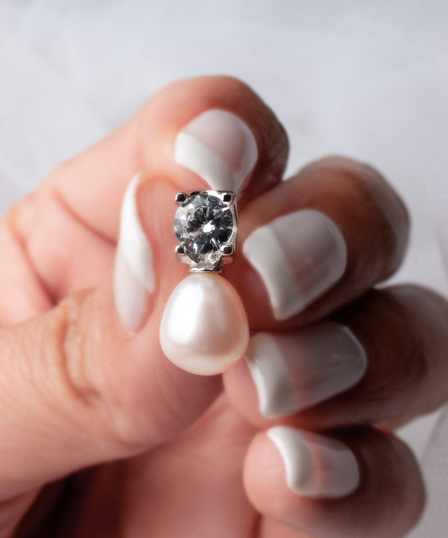 Aros CREÚSA de Plata 925 con Perlas de Río 8mm