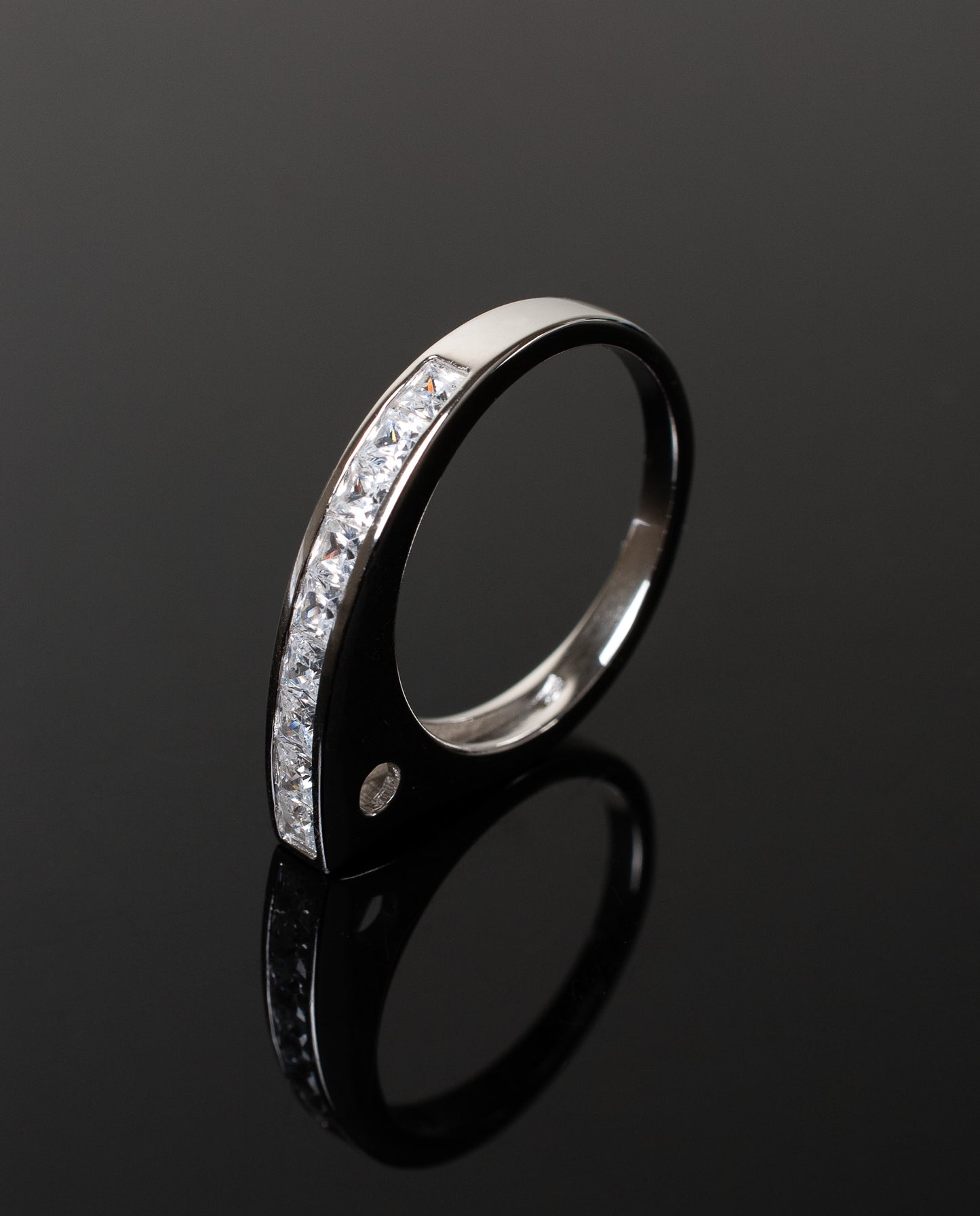 Anillo Plata Italiana 925 elaborado con Cristal Swarovski
