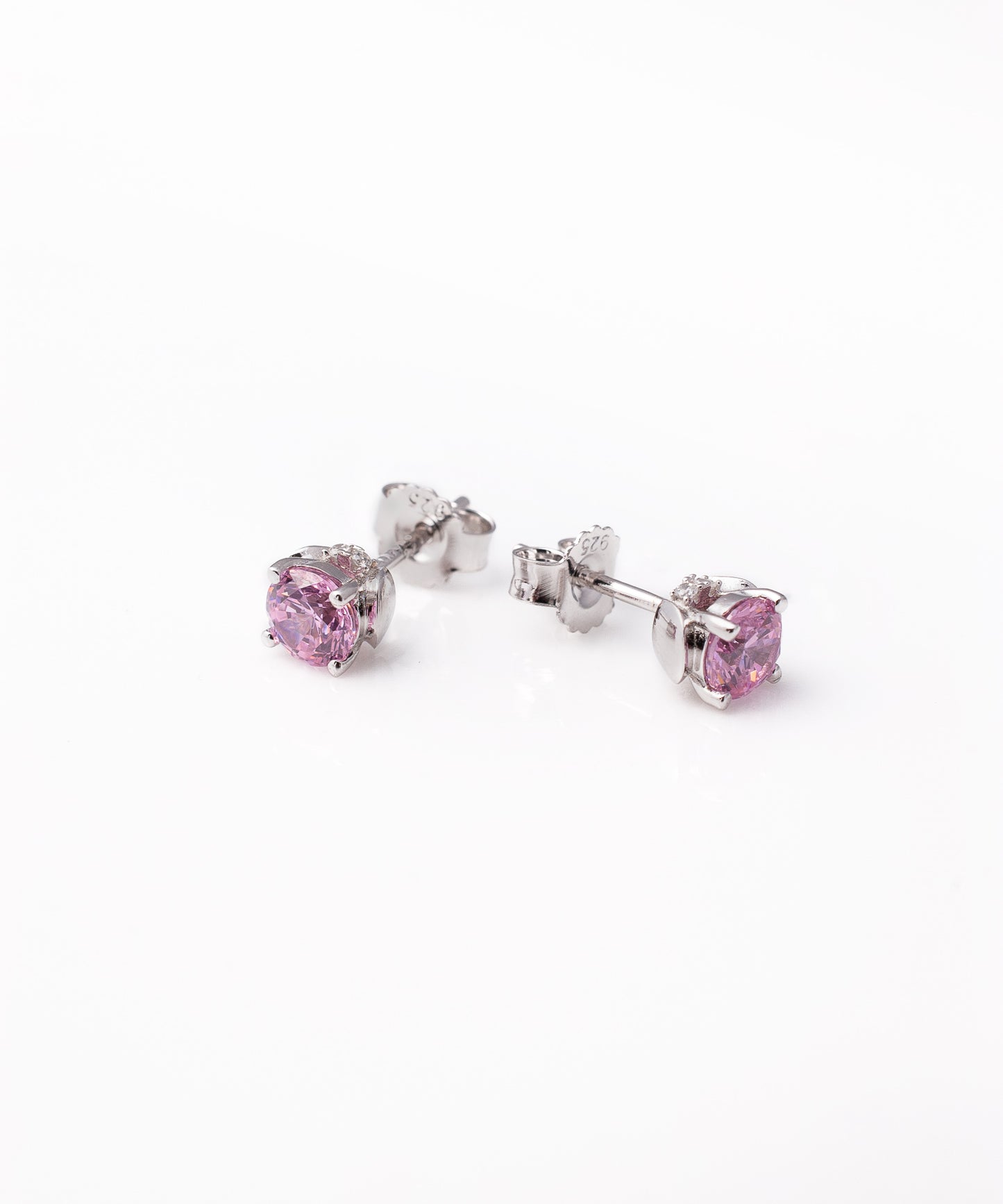 Aros CLARICE Plata Italiana 925 Rodinada 5mm (Rosa)