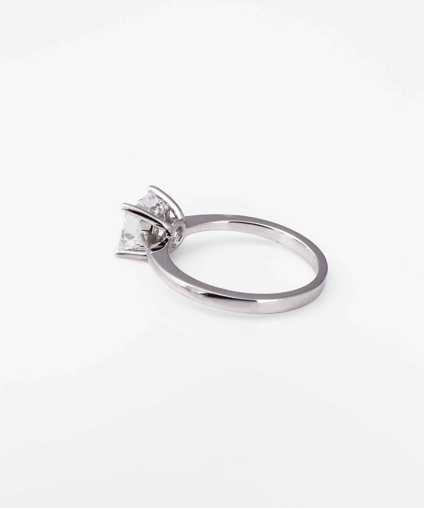 Anillo SUZETTE Plata Italiana 925 Rodinada 6mm