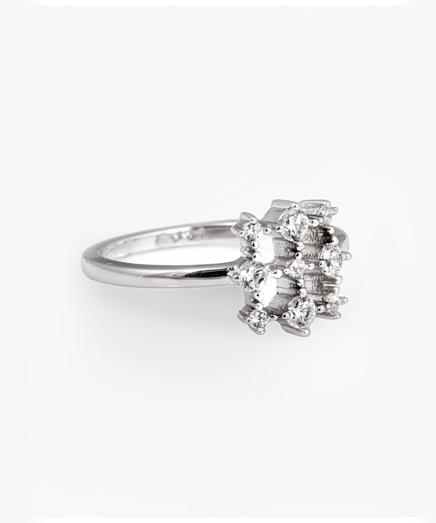 Anillo BETTINA Plata Italiana 925 Rodinada