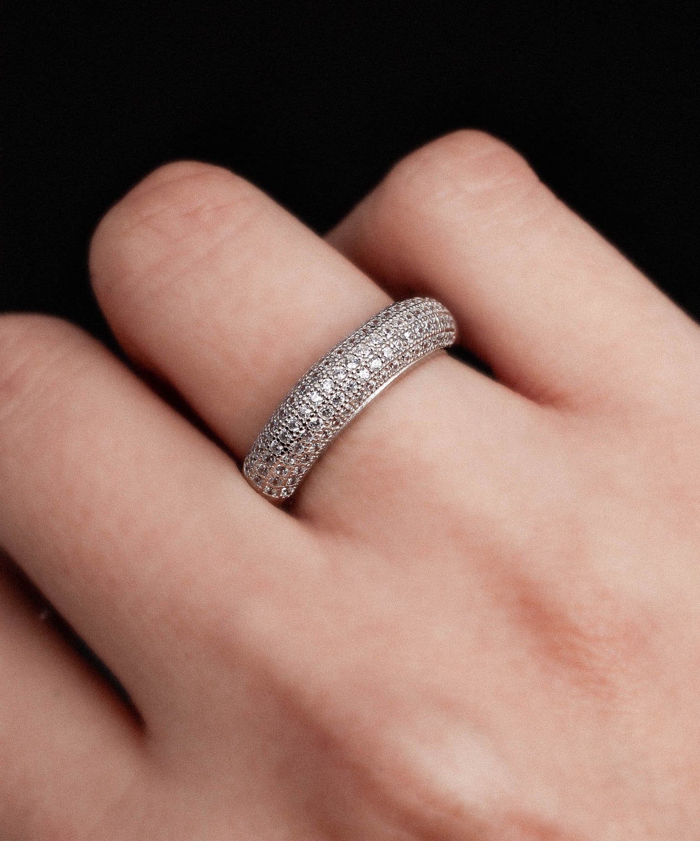 Anillo SÉLÈNE Plata Italiana 925 Rodinada