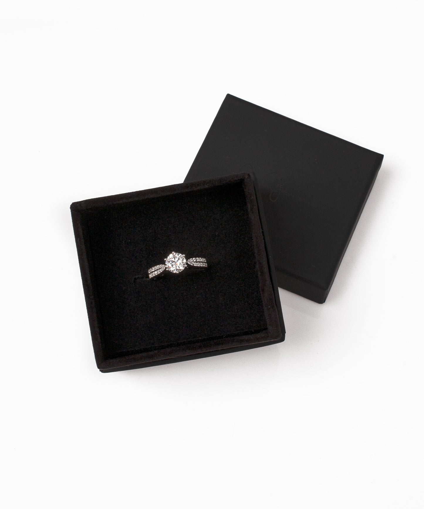 Anillo BELLATRIX Plata 925 con Moissanita de 1 Quilate