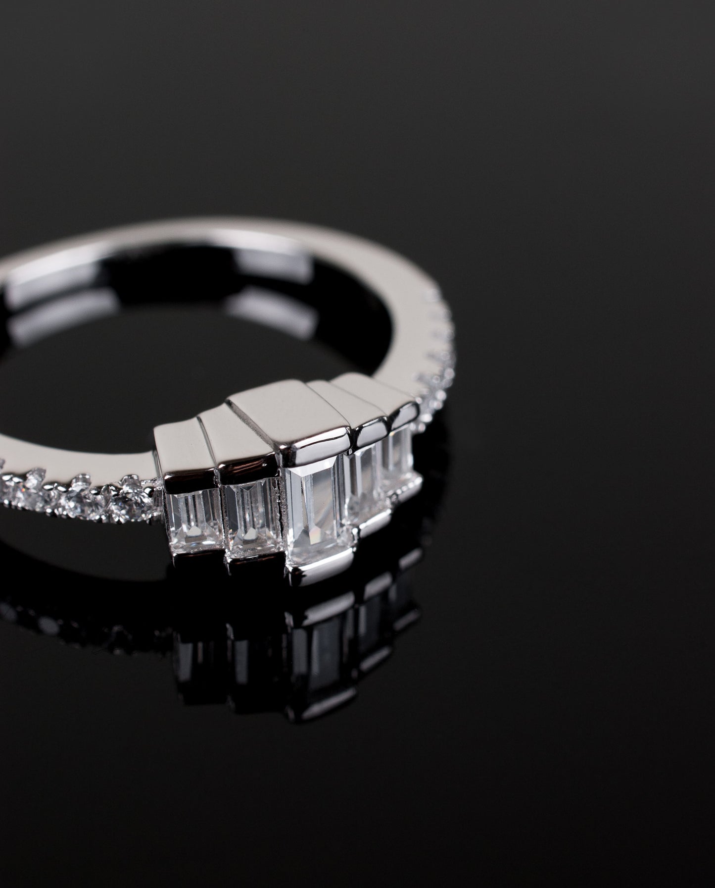 Anillo ELODIE Plata Italiana 925 Rodinada