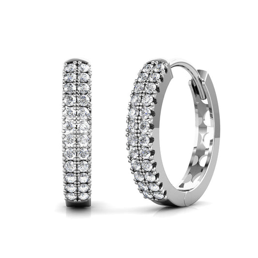 Aros Taygeta Plata 925 con Moissanita de 0.01 Quilates