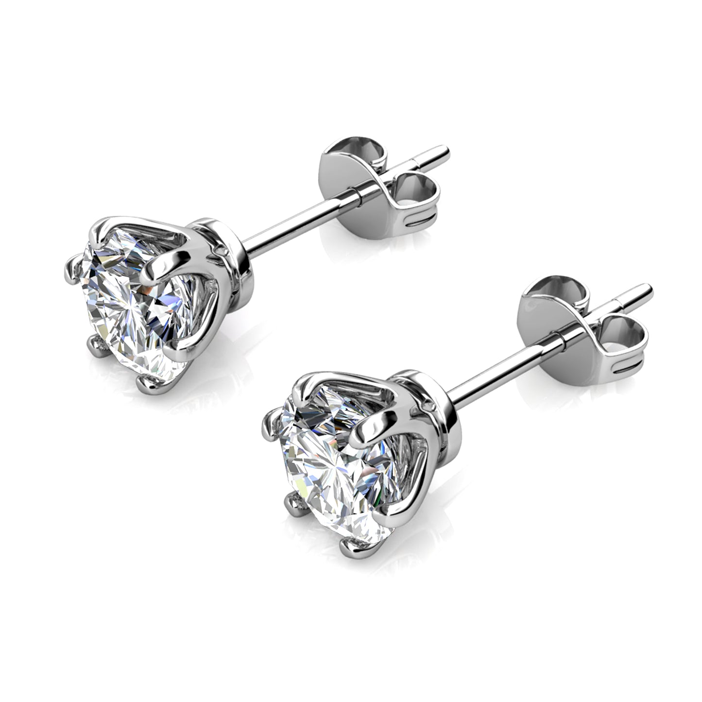 Aros Taygeta Plata 925 con Moissanita de 0.01 Quilates