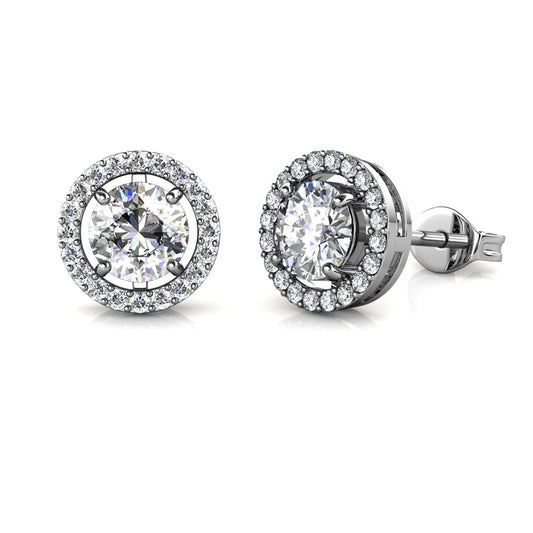 Aros Couronne Boreale B Plata 925 con Moissanita de 0.5 Quilates