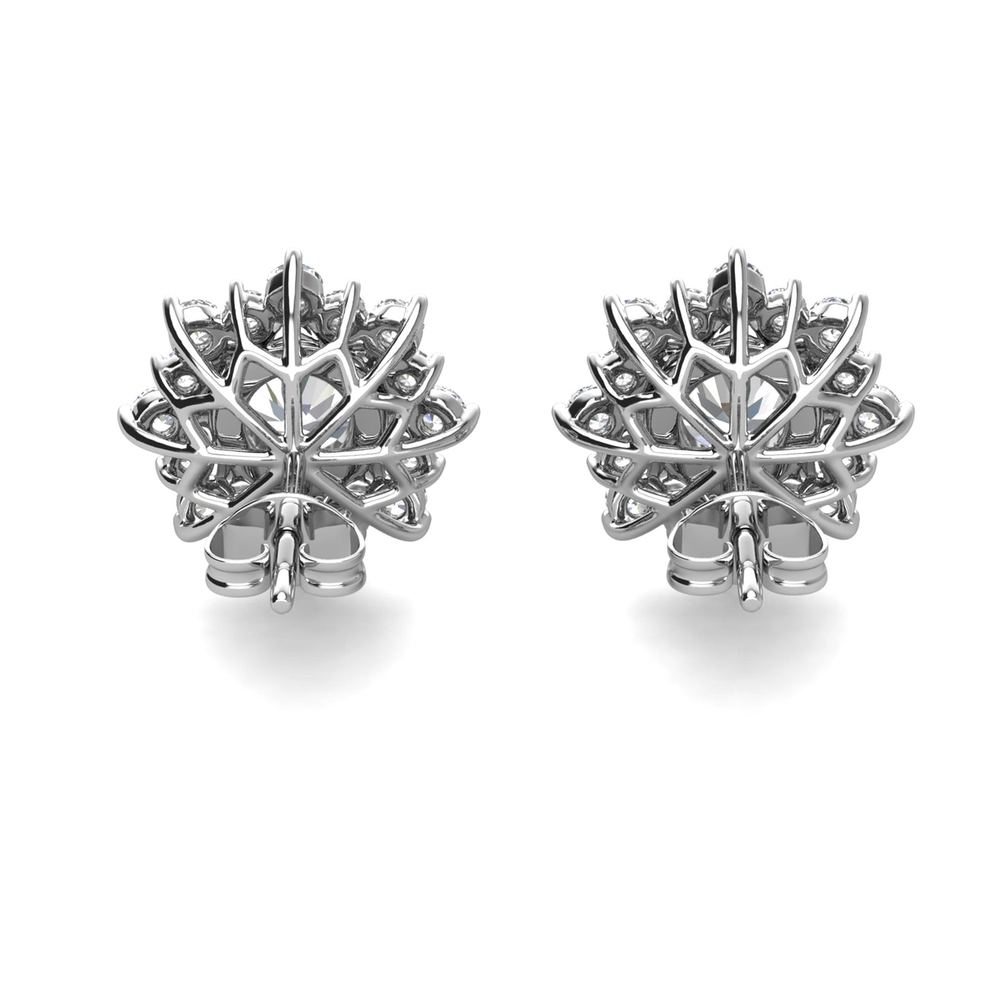 Aros Aldhafera Plata 925 con Moissanita de 0.25 Quilates