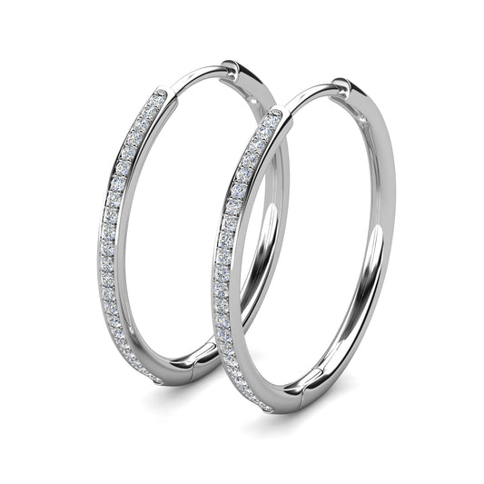 Aros Algieba Plata 925 con Moissanita de 0.01 Quilates