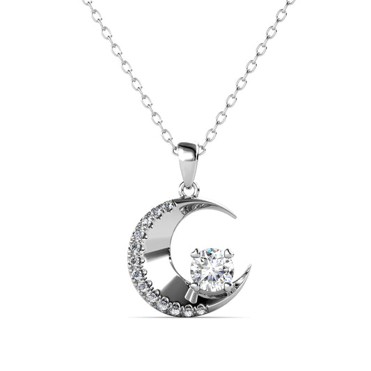 Collar CALCIOPE PM Plata 925 con Moissanita de O.5 Quilates