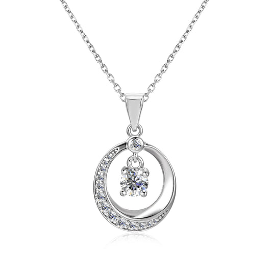 Collar MESARTHIN PM Plata 925 con Moissanita de 0.5 Quilate