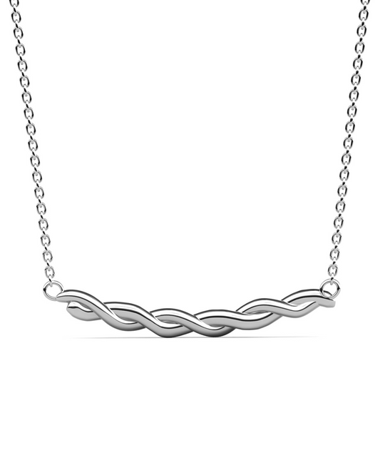 Collar STEROPE Plata 925 con Moissanita de 0.02 Quilates