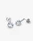 Aros Marsella Plata 925 Rodinada  de 13mm. Cristal Swarovski