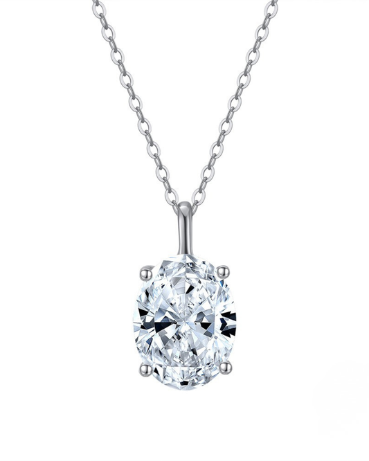 Colgante de Plata 925 de 1.43gr Rodinado. Cadena de 40cm mas alargue de 5cm. Cristal Swarovski.