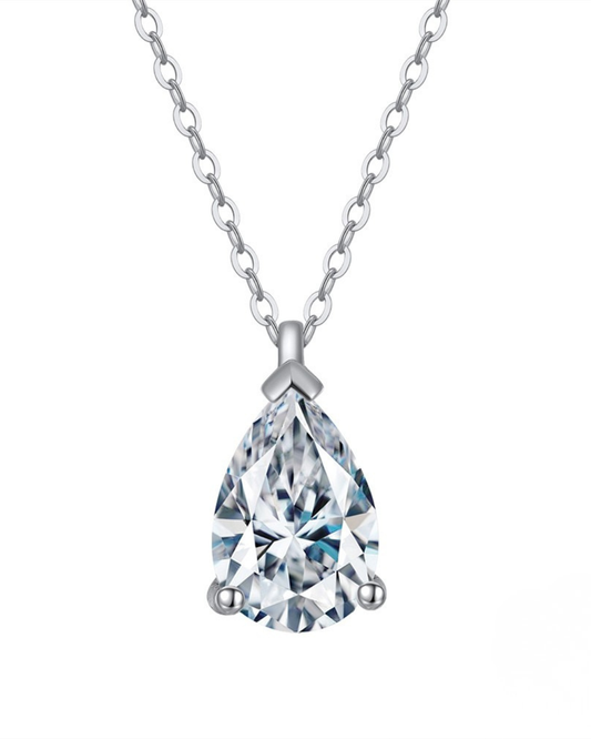 Colgante de Plata 925 de 1.51gr Rodinado. Cadena de 40cm mas alargue de 5cm. Cristal Swarovski.