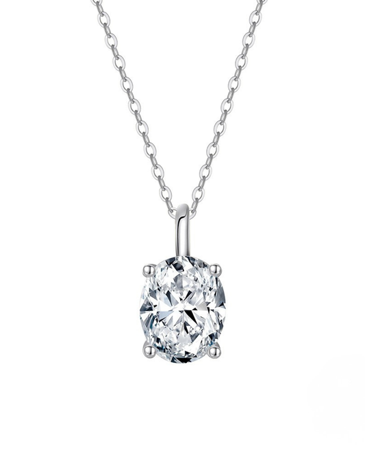 Colgante de Plata 925 de 1.59gr Rodinado. Cadena de 40cm mas alargue de 5cm. Cristal Swarovski.