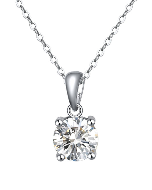 Colgante de Plata 925 de 2.72gr Rodinado. Cadena de 40cm mas alargue de 5cm. Cristal Swarovski.