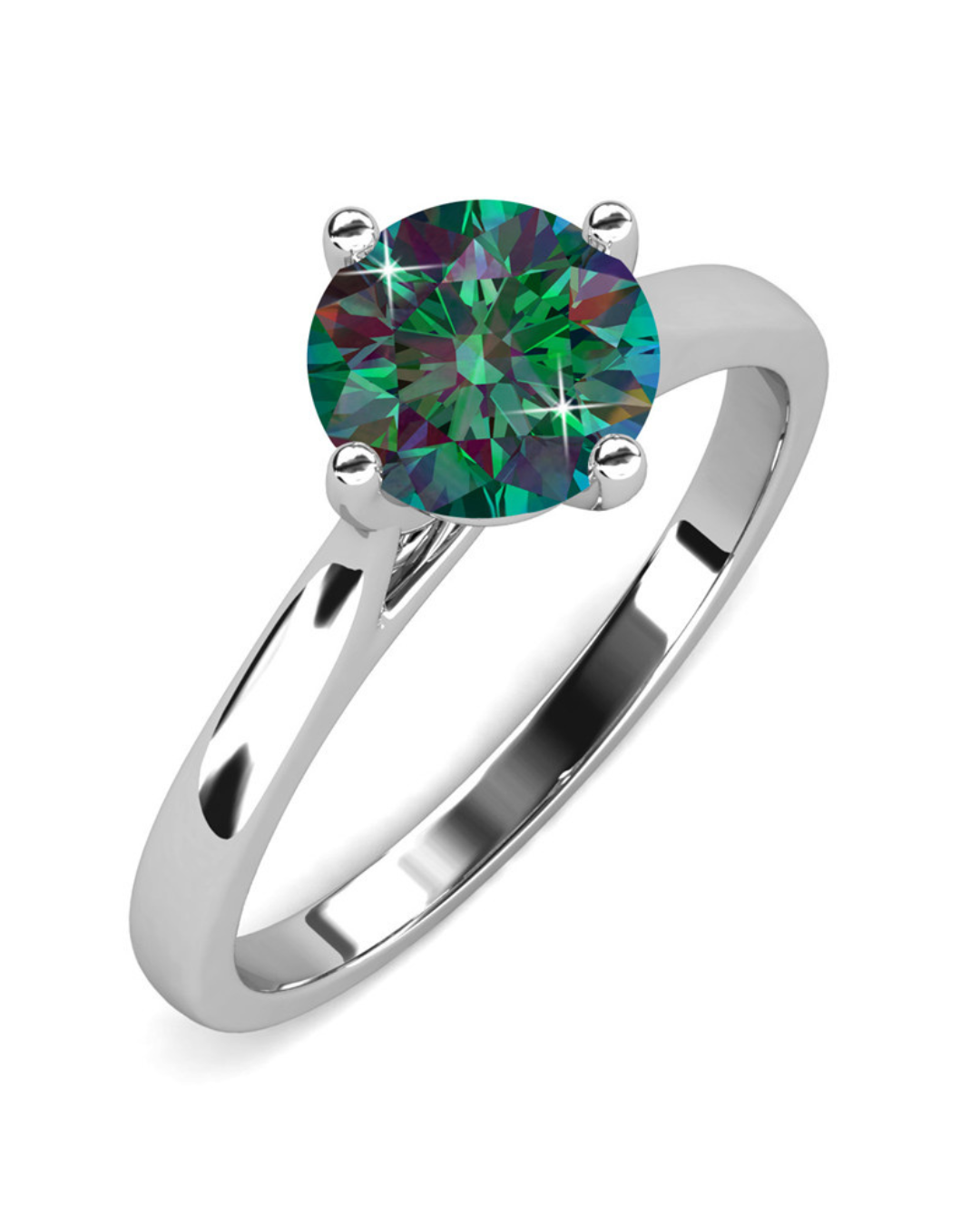 Anillo Plata 925 Wolf-Rayet de 2.43 gr y Moissanita de 1ct. 6.5mm