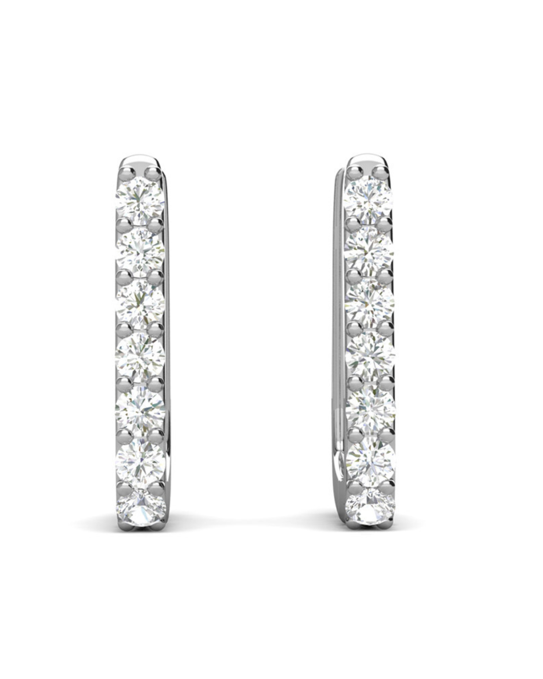 Aros Duhr Plata 925 con Moissanita de 0.02 Quilates