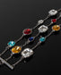 Pulsera Baño de Rodio y Cristales Checos