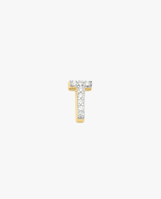 Colgante letra T Baño de Oro 18k (con cadena)