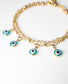 Pulsera protectora Ojo Turco Baño de Oro 18k