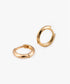 Aros argolla click clásica Baño de Oro 18k 13mm