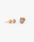 Aros Stud Baño de Oro 18k
