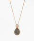 Collar KÝKLOS Drusa Metalizada Titanio y Baño Oro 18k