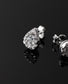 Aros stud Gota Plata 925 elaborado con Cristal Swarovski