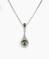 Collar ALICE Plata 925 elaborado con Cristal Swarovski (verde)