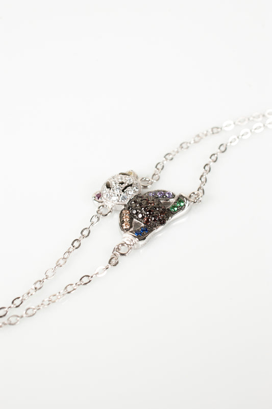 Pulsera Plata 925 Infantil elaborada con Cristal Swarovski