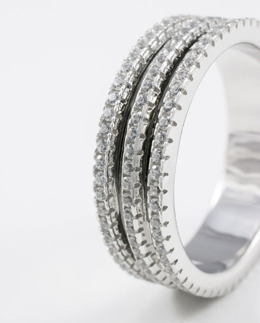 Anillo Plata 925 elaborado con Cristal Swarovski